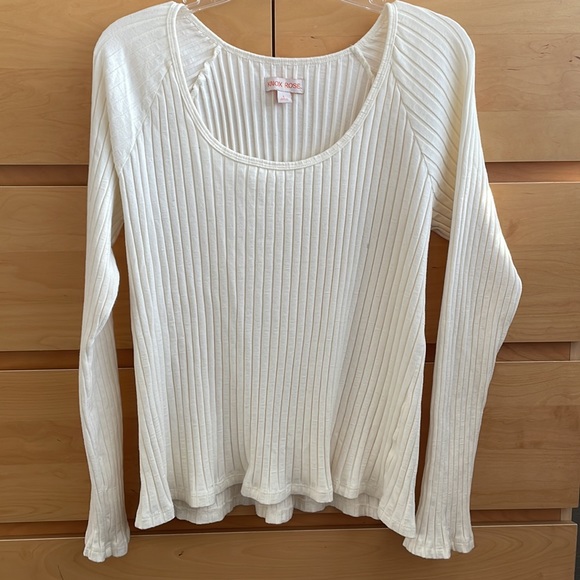 Knox Rose (Target) ribbed white blouse - Picture 3 of 6